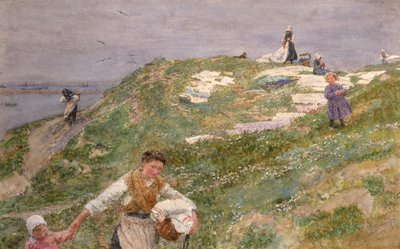 Bleaching Linen - Le Portel, before 1896 by Lionel Percy Smythe